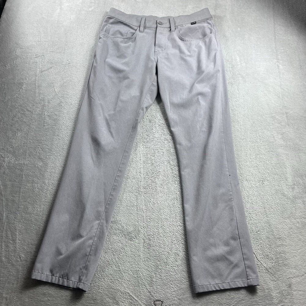 Travis Mathew Open To Close Golf Pants Mens 30x30 Performance Golf Gray Chino